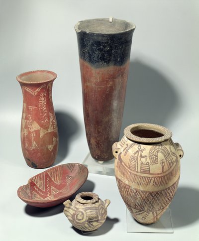 Selection of Vases, Naqada III Period, 4000-3100 BC by Predynastic Period Egyptian